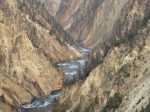 La rivière Yellowstone au fond du Grand Canyon